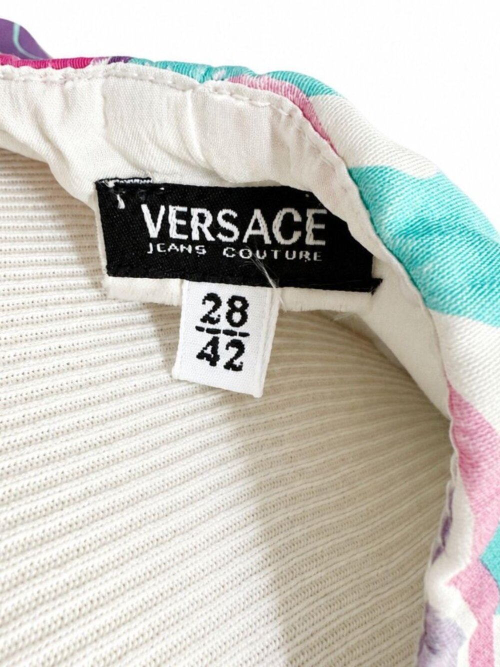 Vintage Versace Jeans Couture Shift Dress with Flowers - Picture 3 of 3
